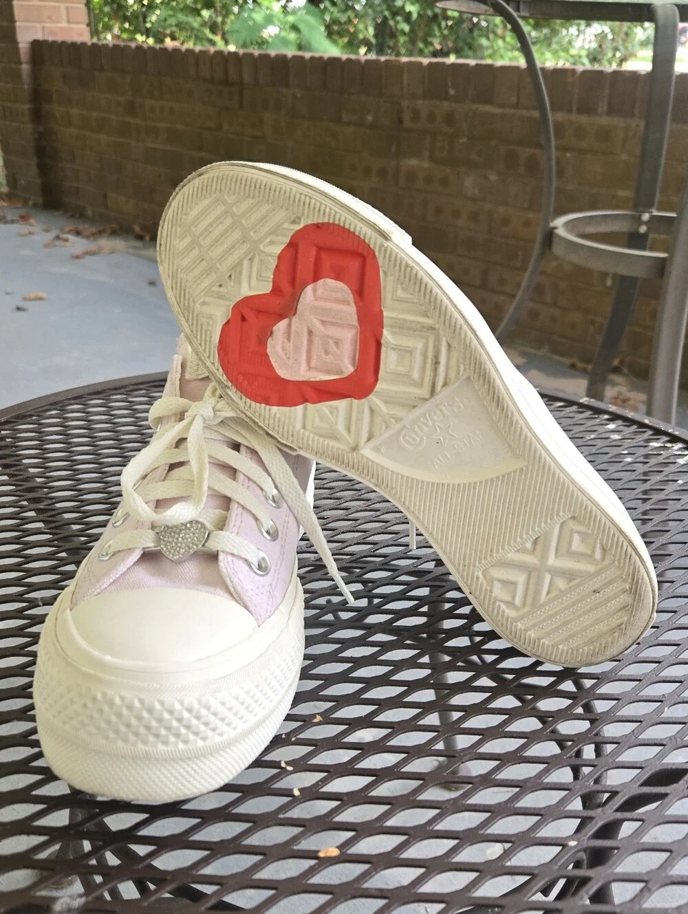 Converse Chuck Taylor All Star Lift Platform Y2K Heart Low Tops Limited Edition